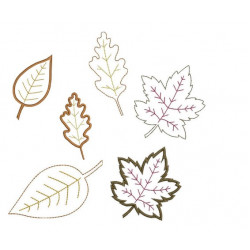 Stickserie - Herbstblätter zART-besaitet